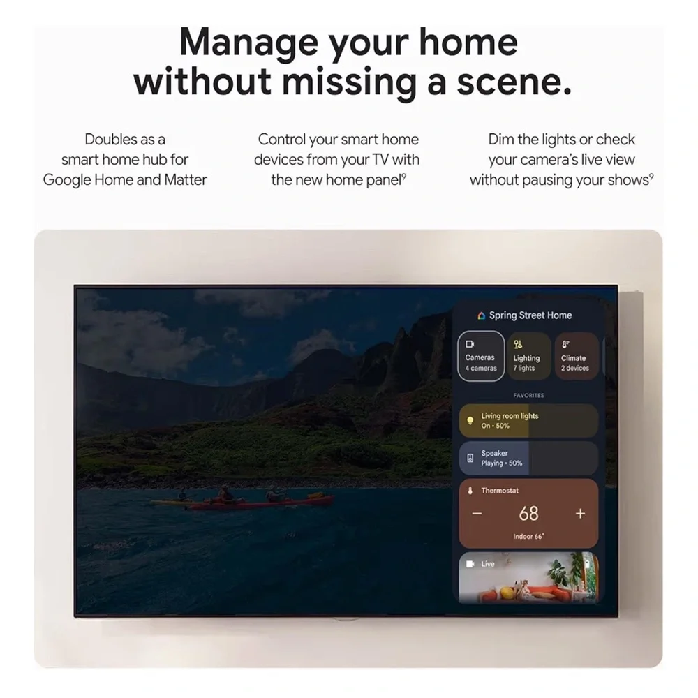 Google Streaming Device with Remote - Cream